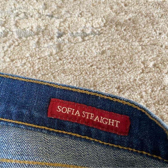 Lucky Brand Jeans Sofia Straight Leg Medium Wash Mid Rise: 10/30 Long Inseam - Picture 5 of 11